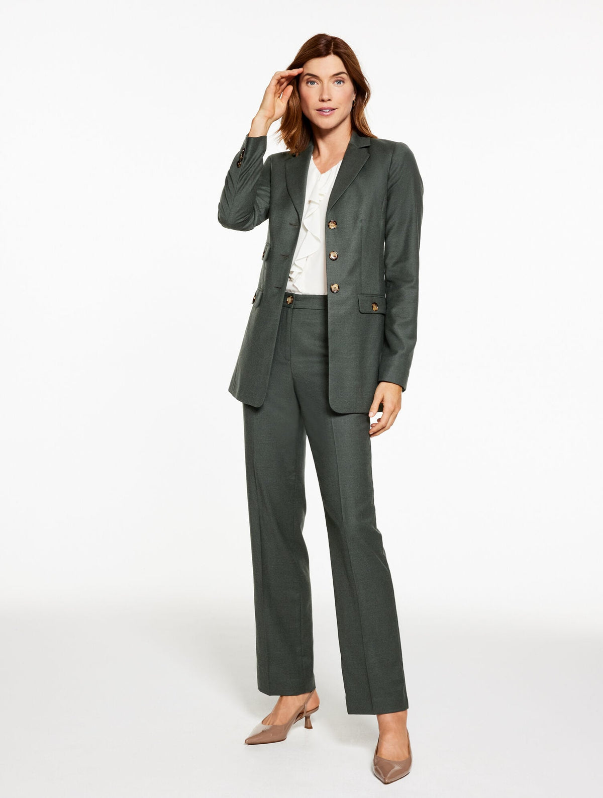 LUXE ITALIAN FLANNEL BLAZER | Talbots