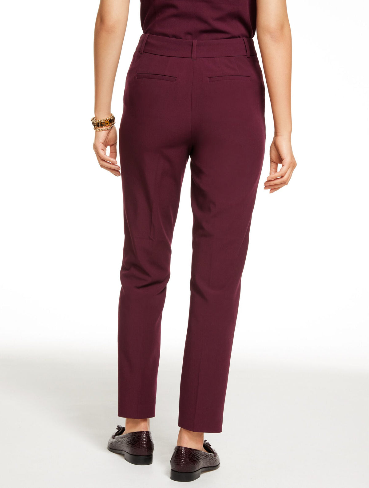 SLIM LEG CITY TWILL PANTS | Talbots