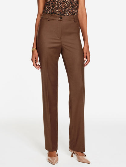 TALBOTS SOUTHAMPTON LUXE ITALIAN FLANNEL STRAIGHT LEG PANTS | Talbots