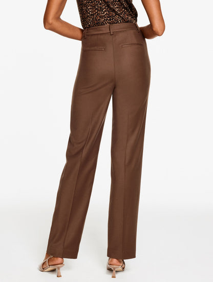 TALBOTS SOUTHAMPTON LUXE ITALIAN FLANNEL STRAIGHT LEG PANTS | Talbots