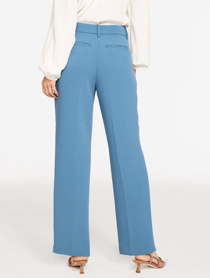 STRAIGHT LEG POLISHED CREPE PANTS | Talbots