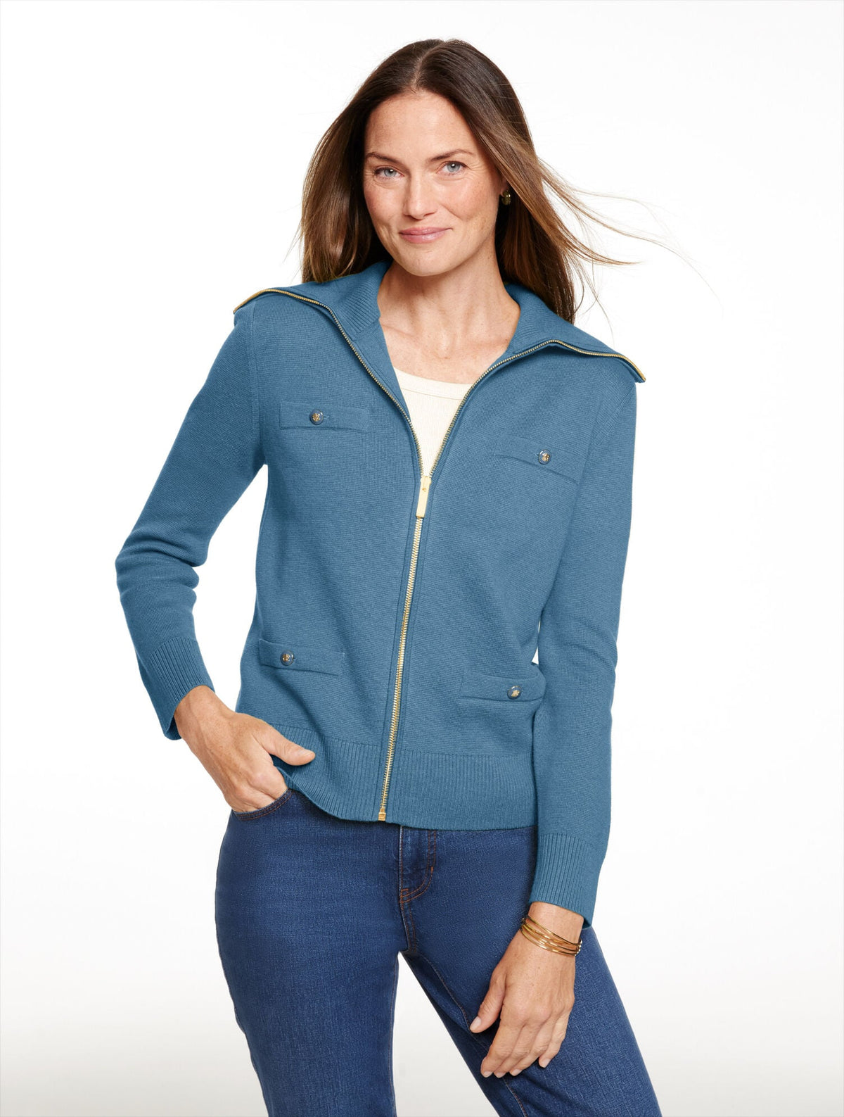 FULL-ZIP CARDIGAN | Talbots