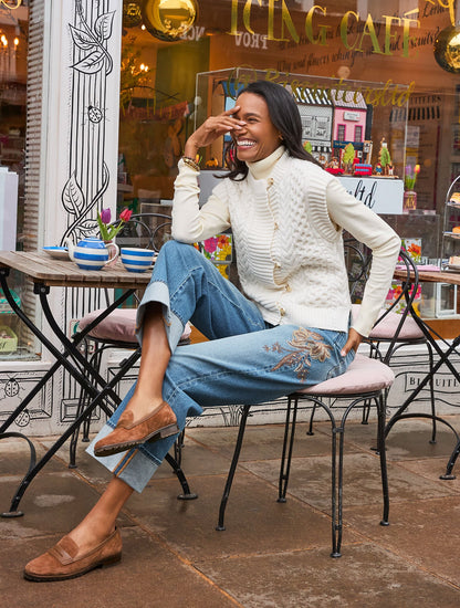 CABLE KNIT SWEATER VEST | Talbots