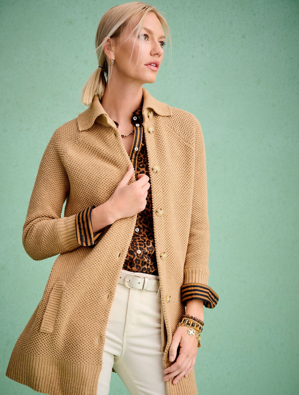 TEXTURED COATIGAN | Talbots