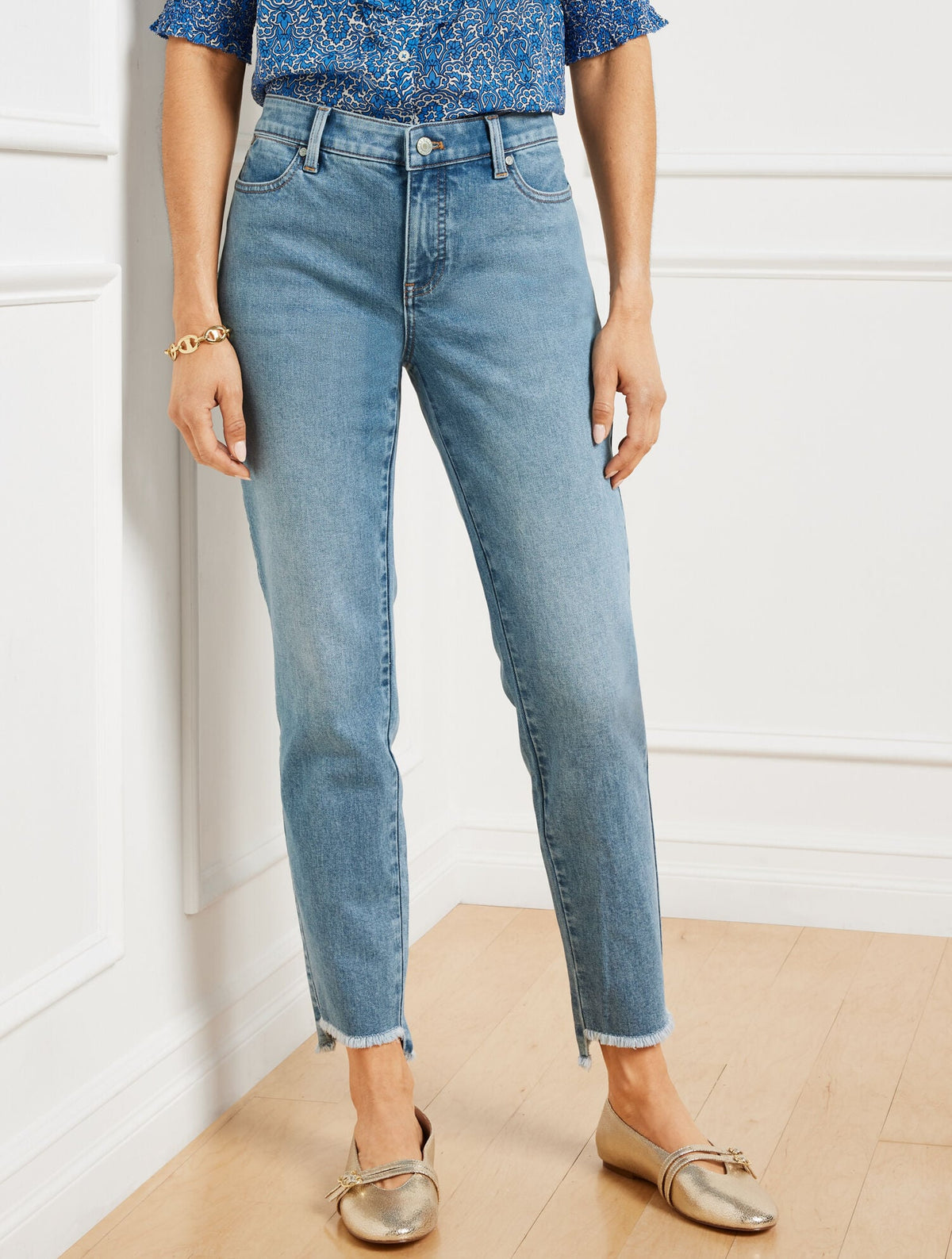 SLIM ANKLE STEP HEM JEANS - MAREA WASH | Talbots