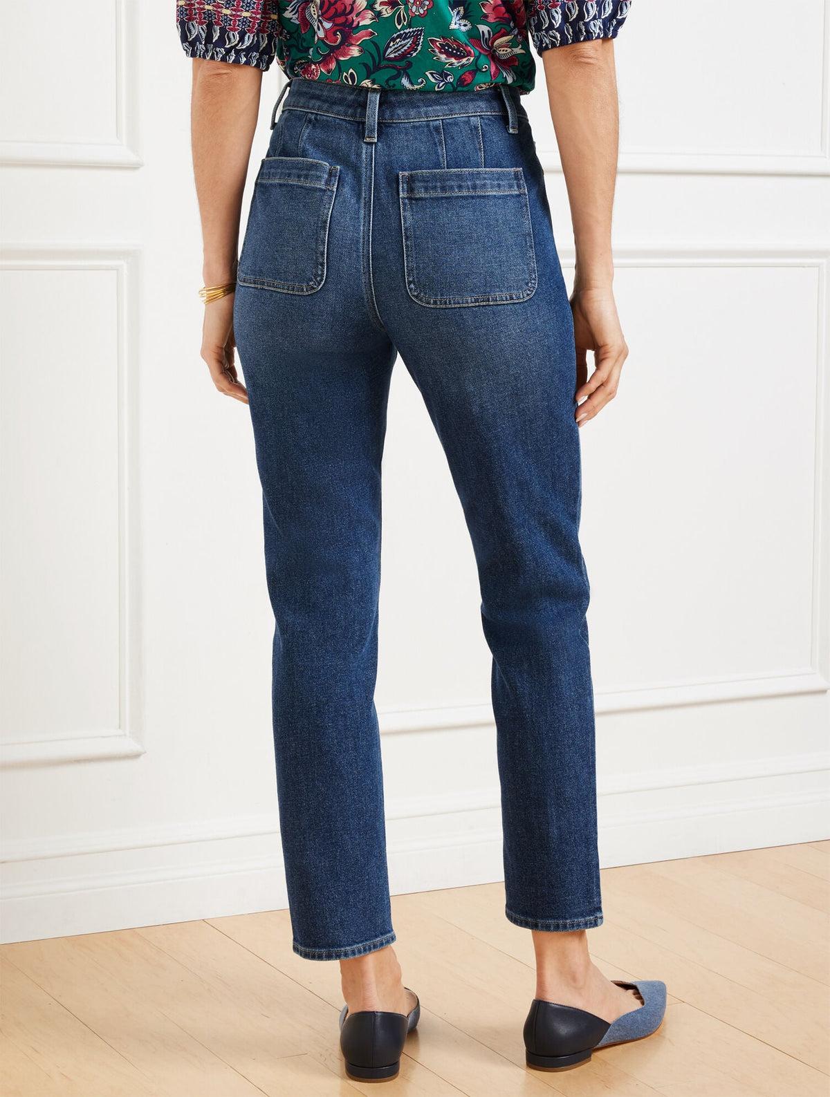 SLIM STRAIGHT ANKLE JEANS - PENELOPE WASH | Talbots