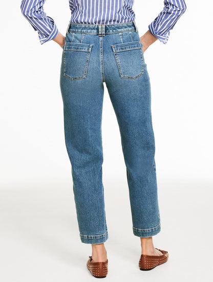 STRAIGHT ANKLE JEANS - CORTLANDT WASH | Talbots