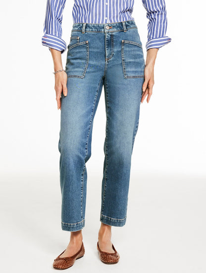 STRAIGHT ANKLE JEANS - CORTLANDT WASH | Talbots