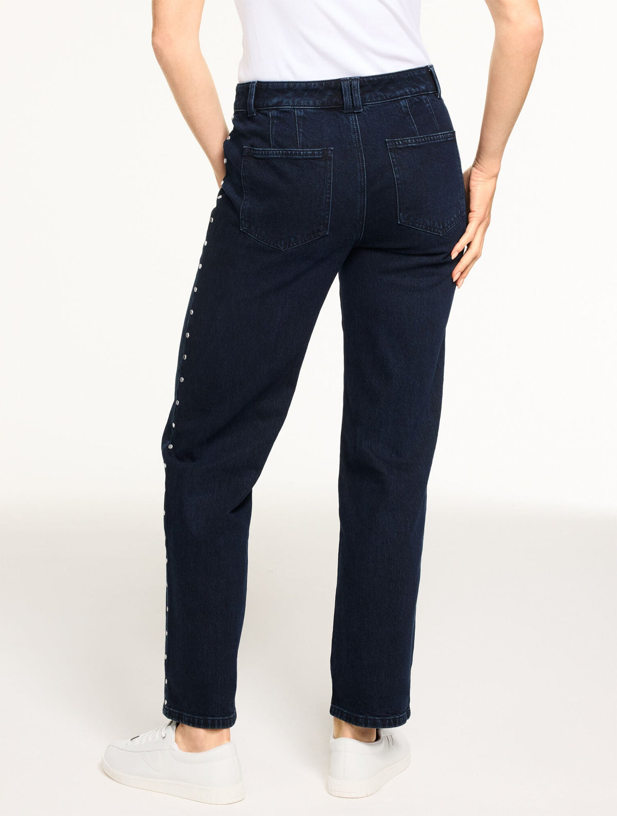 TAILORED MID RISE STRAIGHT LEG JEANS - MIDNIGHT WASH | Talbots