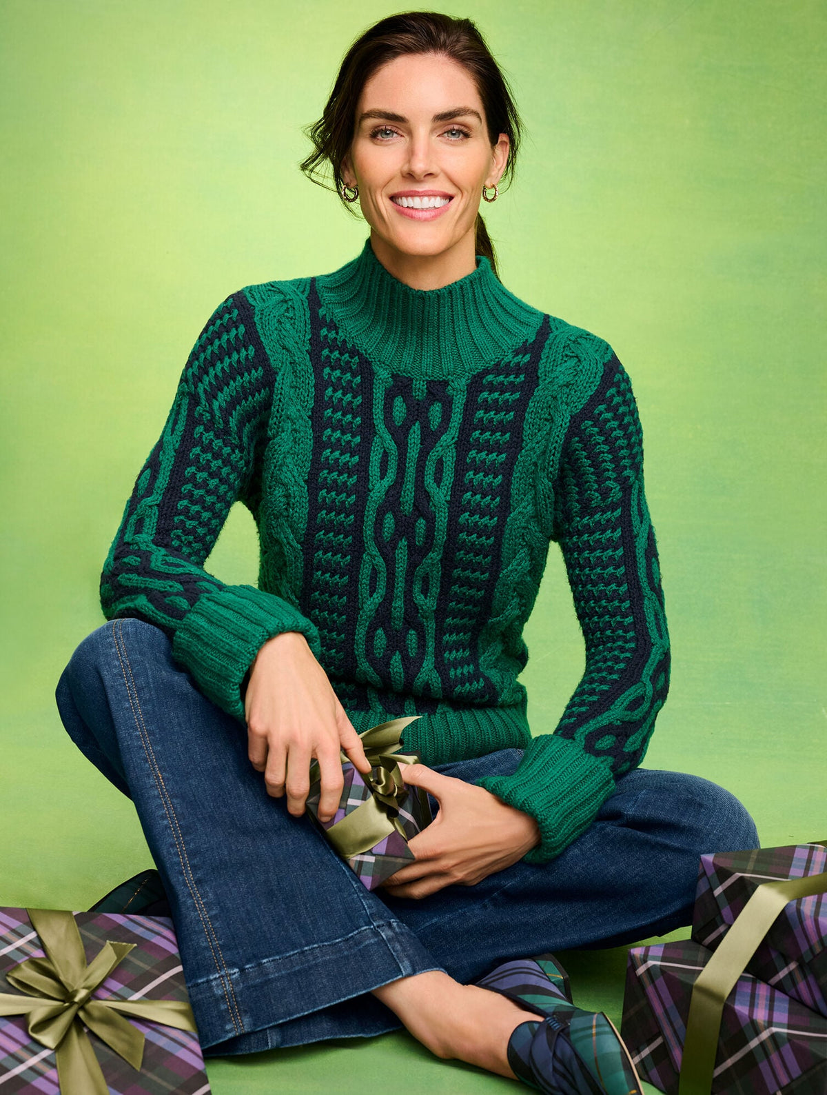 FLARE LEG PULL-ON TRAVEL JEANS - BEEKMAN WASH | Talbots