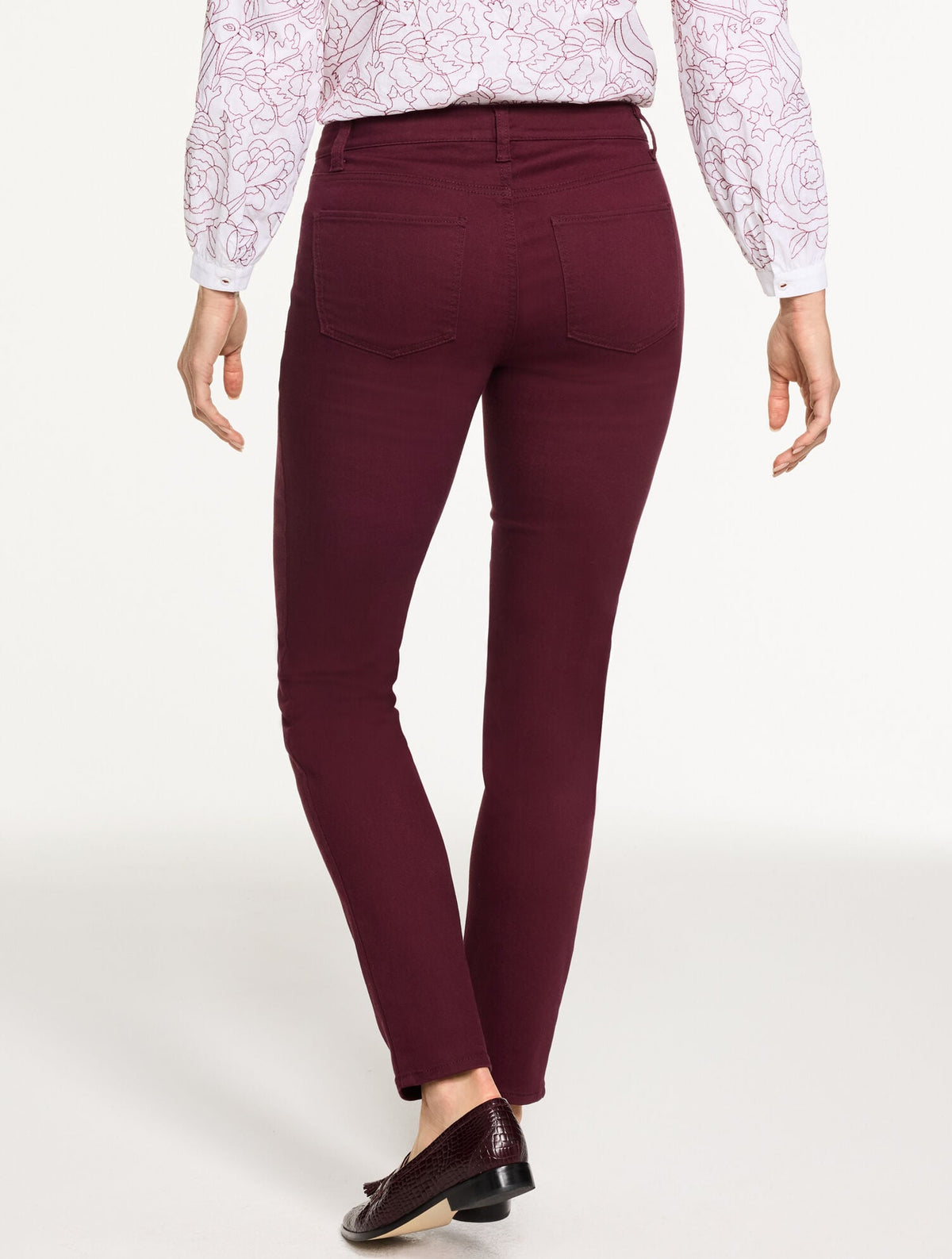 SLIM ANKLE JEANS - SOLID - CURVY FIT | Talbots