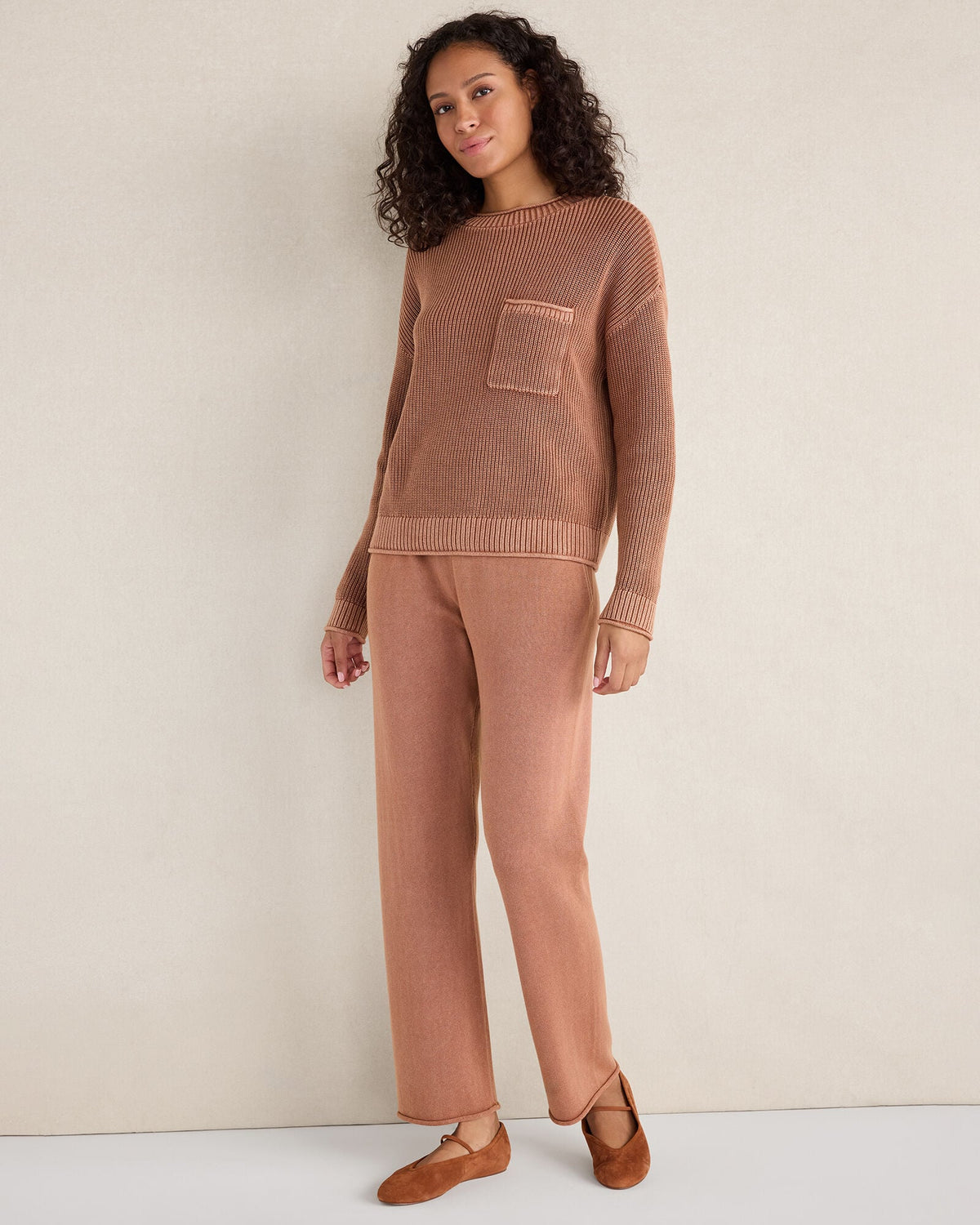 COTTON KICK FLARE PANTS | Talbots