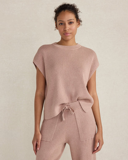 ORGANIC COTTON CASHMERE DROP SHOULDER TEE | Talbots