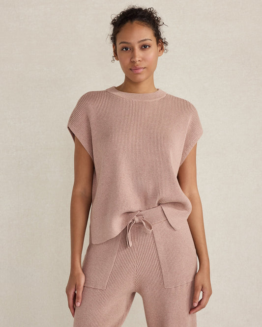 ORGANIC COTTON CASHMERE DROP SHOULDER TEE | Talbots