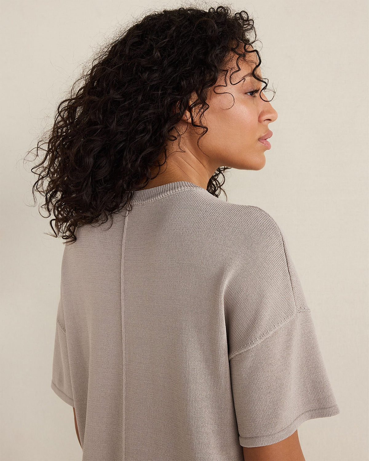 VISCOSE BLEND CREWNECK TEE | Talbots