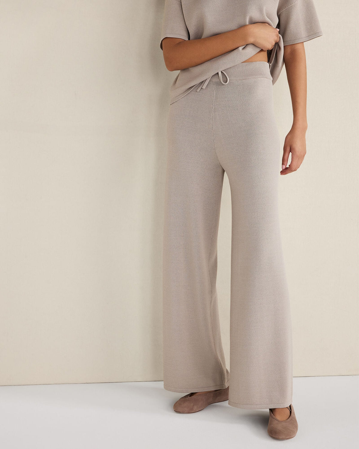 VISCOSE BLEND WIDE LEG PANTS | Talbots