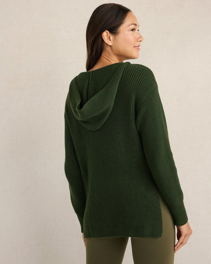 ORGANIC COTTON SHAKER STITCH HOODIE | Talbots
