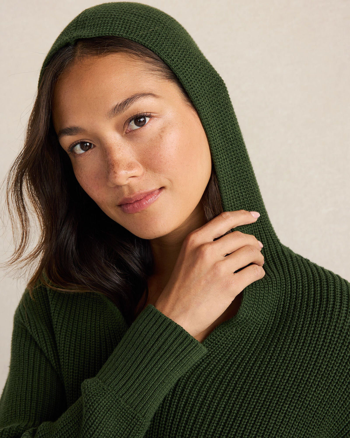 ORGANIC COTTON SHAKER STITCH HOODIE | Talbots