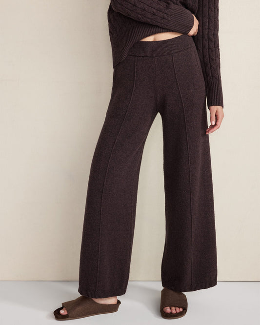 ORGANIC COTTON BLEND PINTUCK WIDE LEG PANTS | Talbots