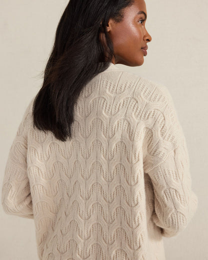 CASHMERE CABLE CARDIGAN | Talbots