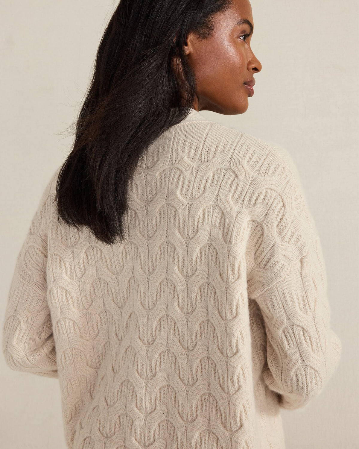 CASHMERE CABLE CARDIGAN | Talbots