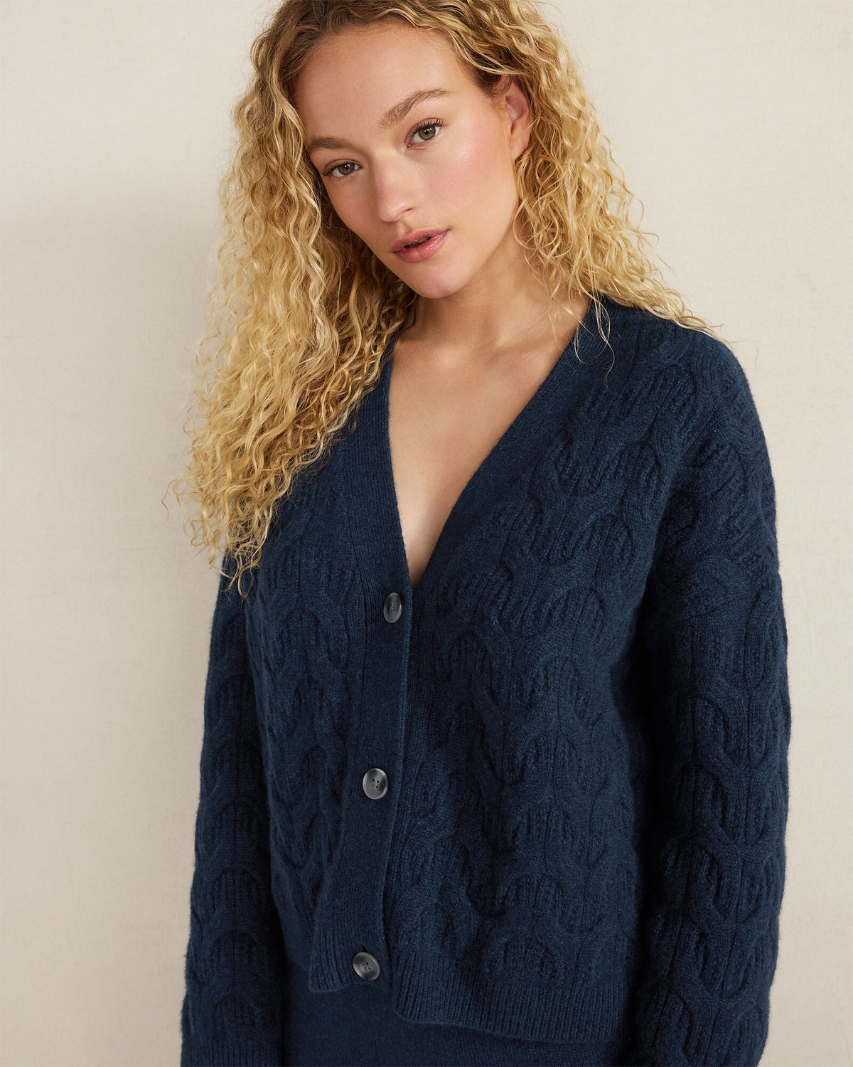CASHMERE CABLE CARDIGAN | Talbots