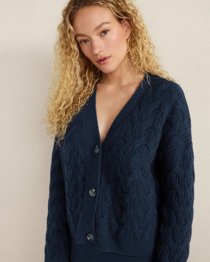 CASHMERE CABLE CARDIGAN | Talbots