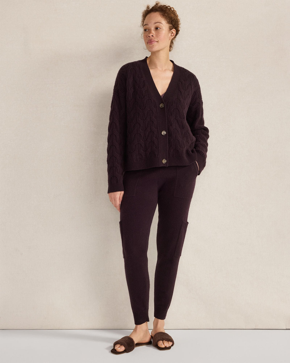 CASHMERE CABLE CARDIGAN | Talbots