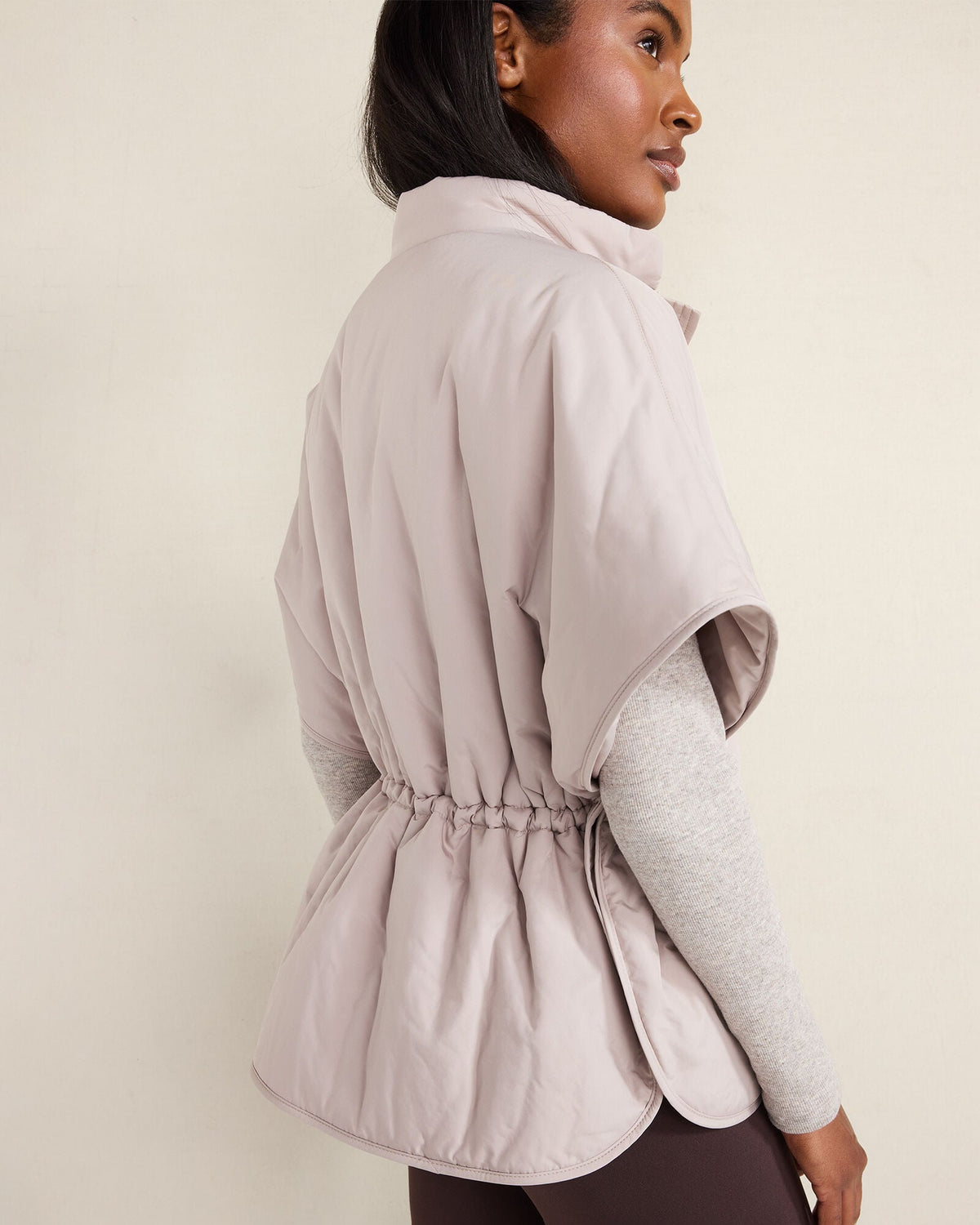 PUFFER DROP SHOULDER VEST | Talbots