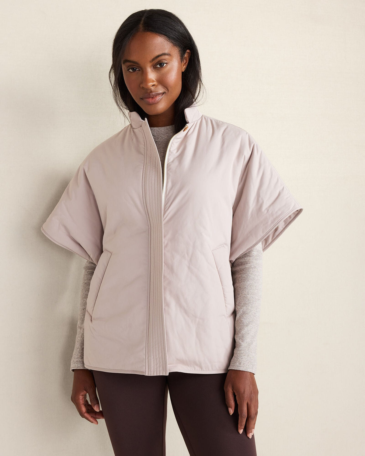 PUFFER DROP SHOULDER VEST | Talbots