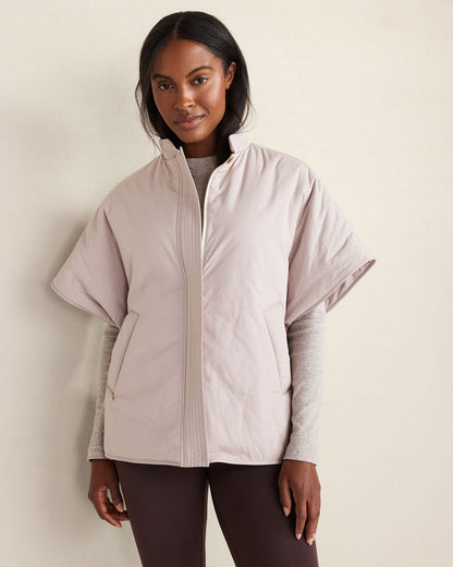 PUFFER DROP SHOULDER VEST | Talbots