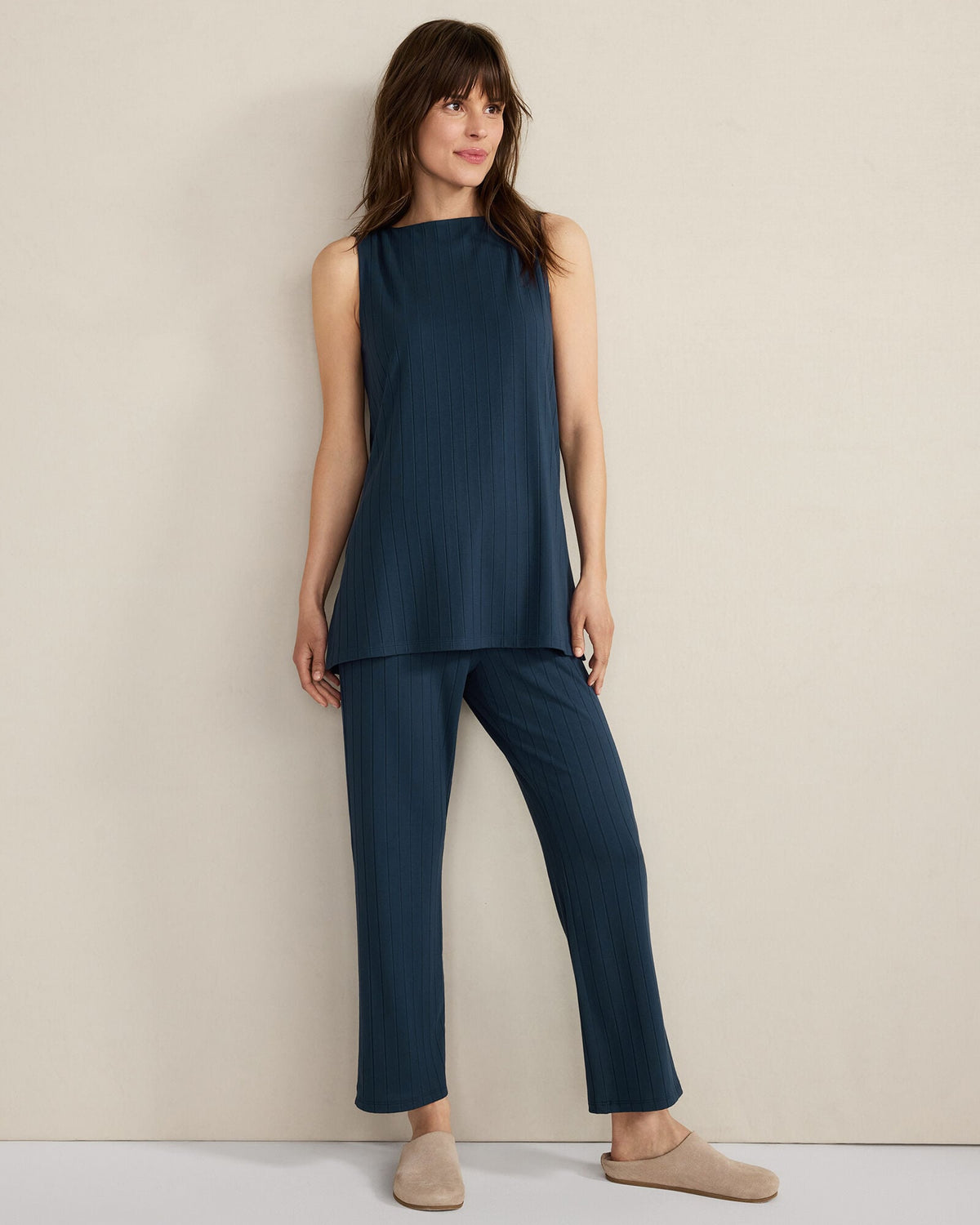 RIBBED KICK FLARE PANTS | Talbots