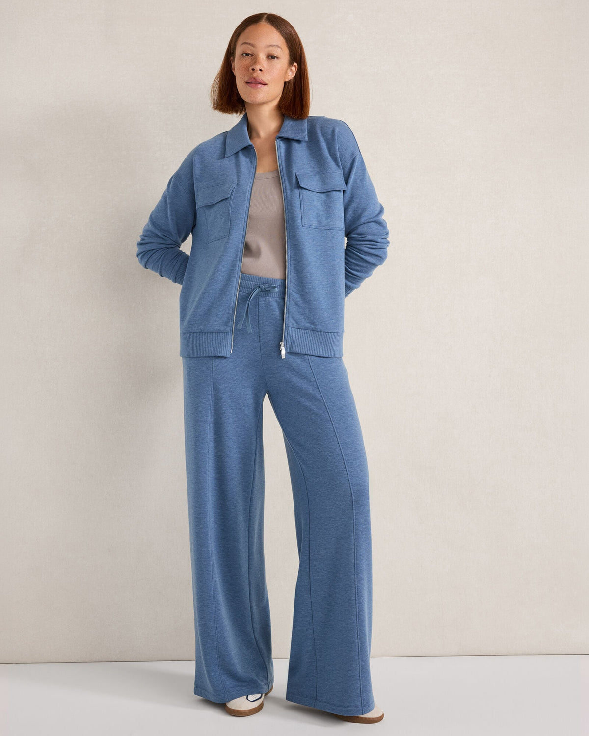 FLEECE COLLARED JACKET | Talbots