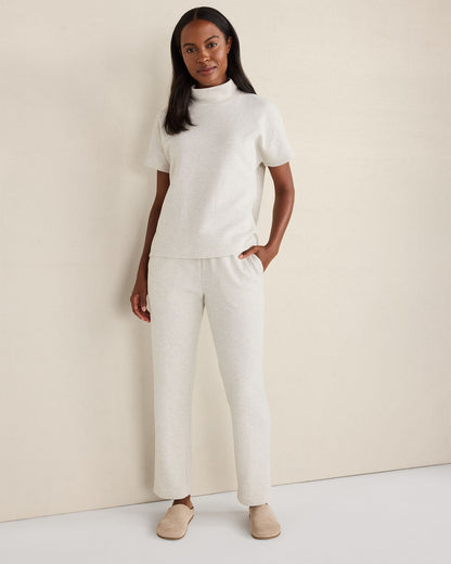 COTTON BLEND OTTOMAN RIB PANTS | Talbots
