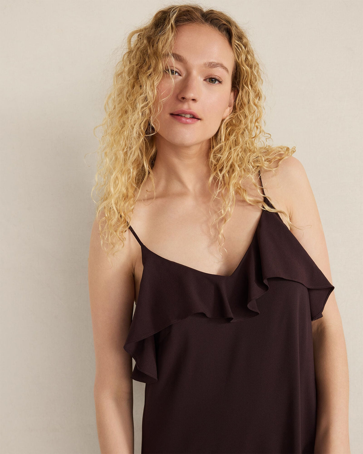 GEORGETTE FLOUNCE MAXI DRESS | Talbots