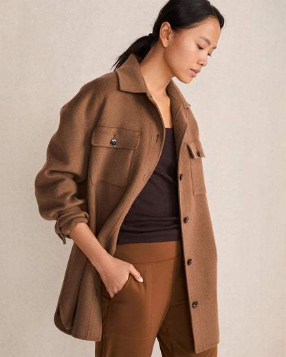 WOOL BLEND OVERSIZED SHACKET | Talbots