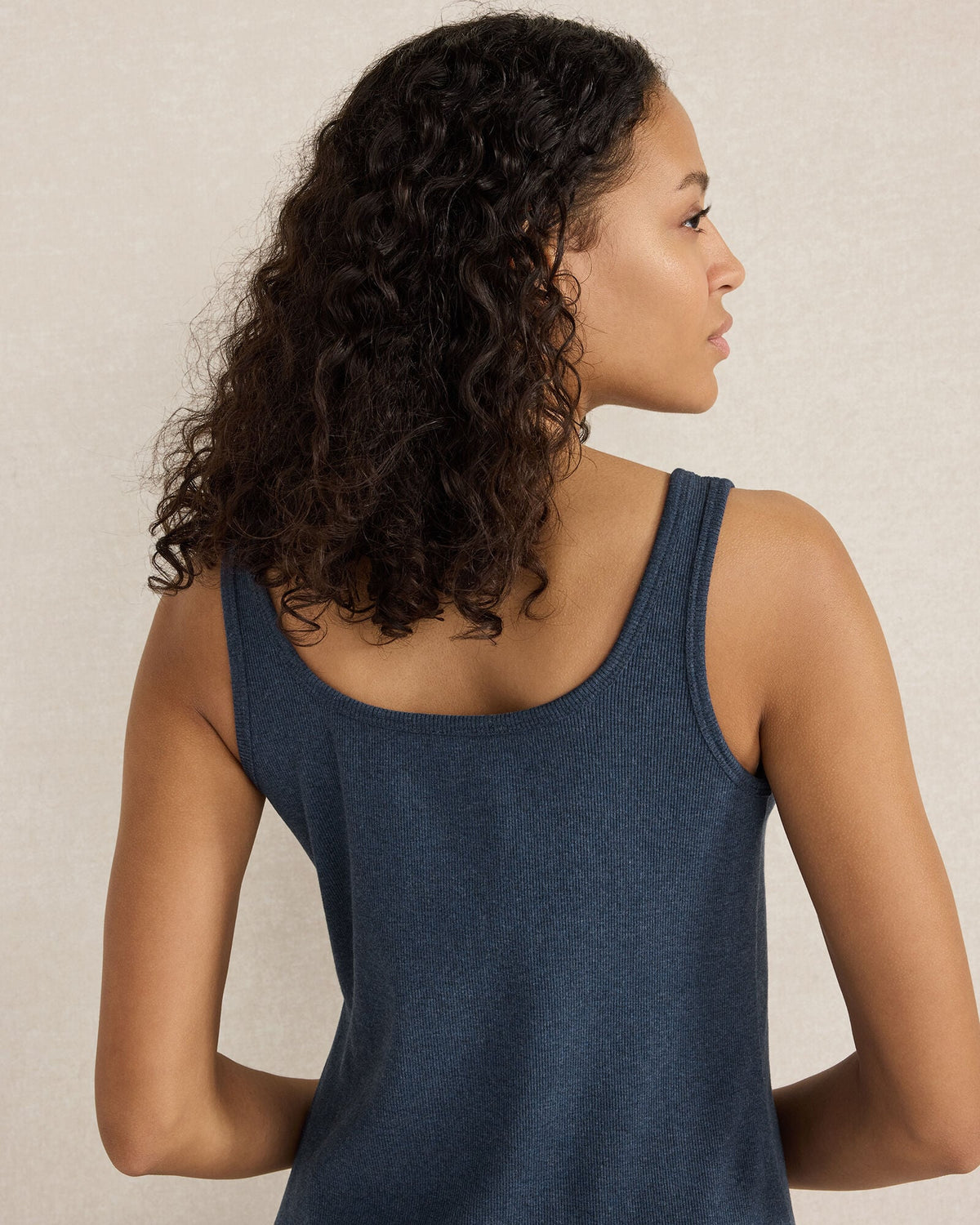 ORGANIC COTTON RIB KNIT MIDI DRESS | Talbots