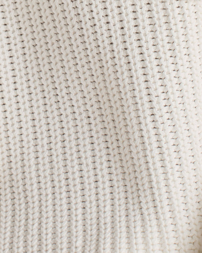 ORGANIC COTTON SHAKER STITCH ROLL NECK SWEATER | Talbots