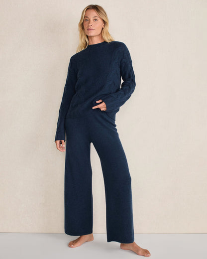 CASHMERE CABLE ROLL NECK SWEATER | Talbots