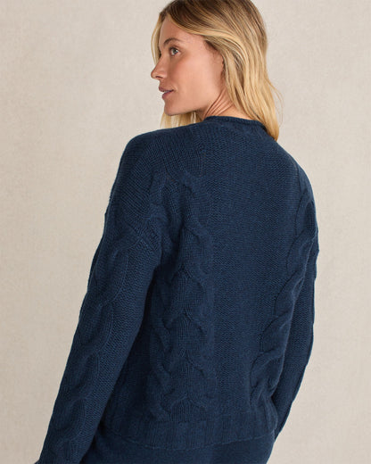 CASHMERE CABLE ROLL NECK SWEATER | Talbots