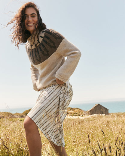 CASHMERE FAIRISLE MOCK NECK SWEATER | Talbots