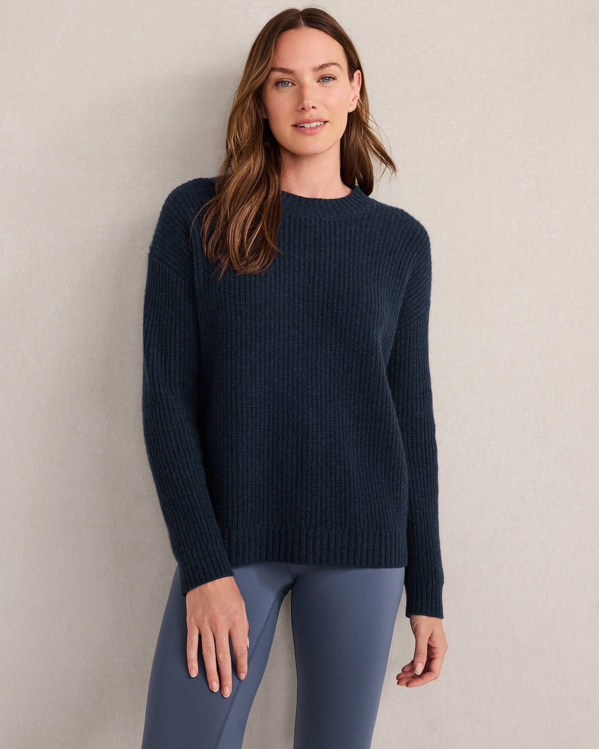 CASHMERE SHAKER STITCH CREWNECK SWEATER | Talbots