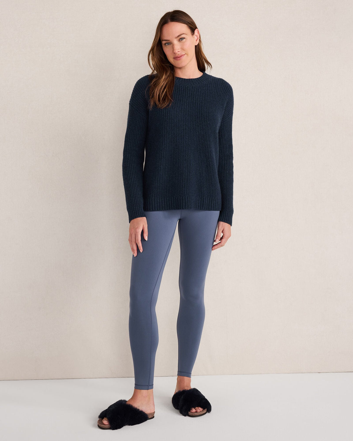 CASHMERE SHAKER STITCH CREWNECK SWEATER | Talbots
