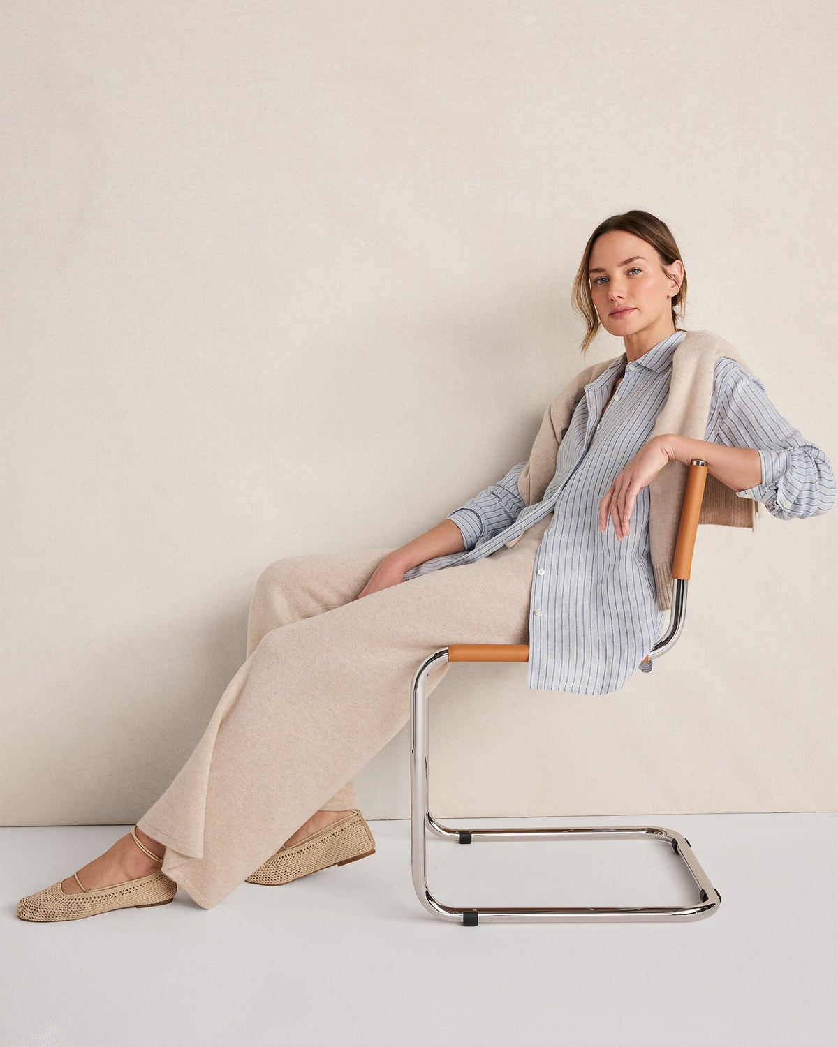 CASHMERE WIDE LEG PANTS | Talbots