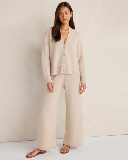 CASHMERE WIDE LEG PANTS | Talbots