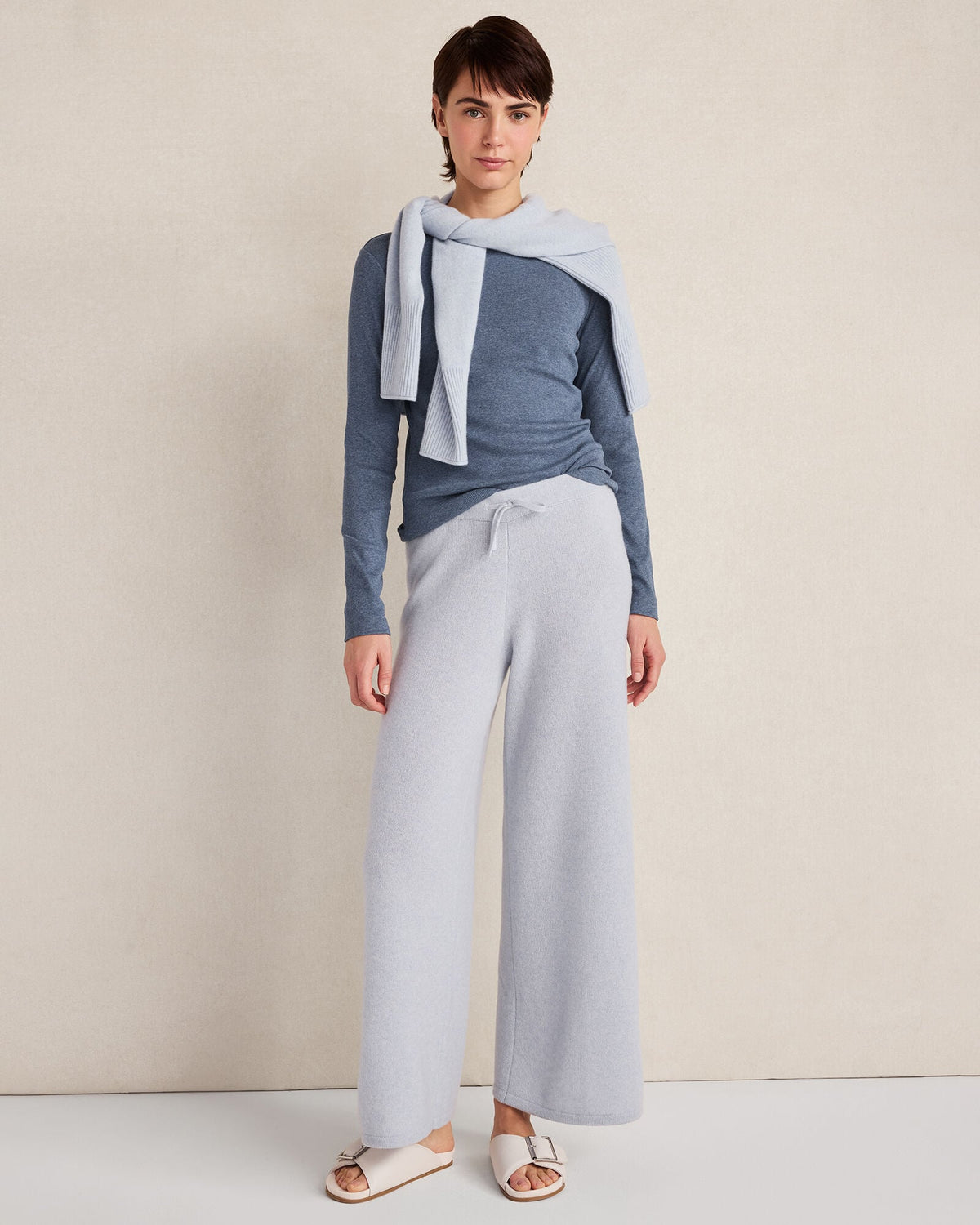 CASHMERE WIDE LEG PANTS | Talbots