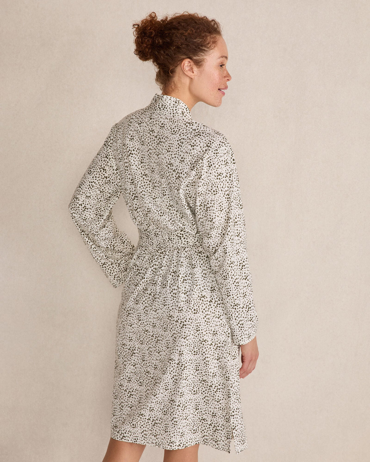 ORGANIC COTTON JERSEY ANIMAL DOT ROBE | Talbots