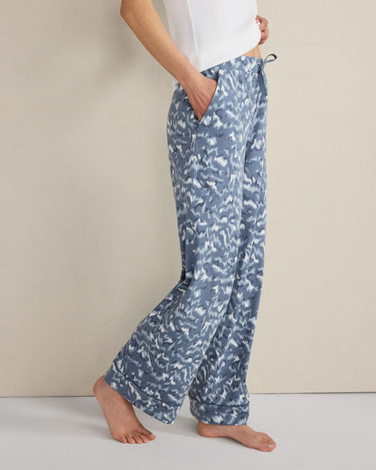 ORGANIC COTTON JERSEY WAVE PAJAMA PANTS | Talbots