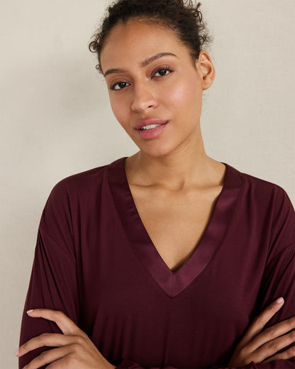 CALM & COOL LONG SLEEVE SLEEP TOP | Talbots