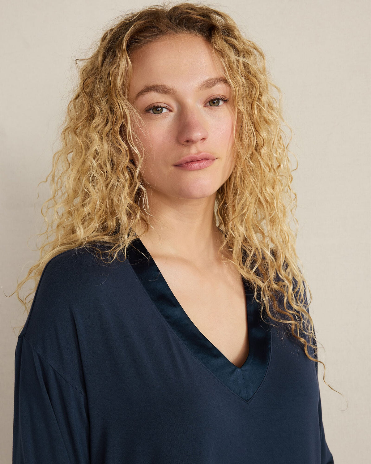 CALM & COOL LONG SLEEVE SLEEP TOP | Talbots